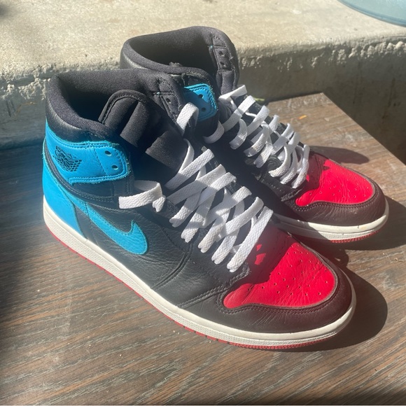 Nike Shoes - Nike Air Jordan 1 Retro High OG Black/Red/Blue
